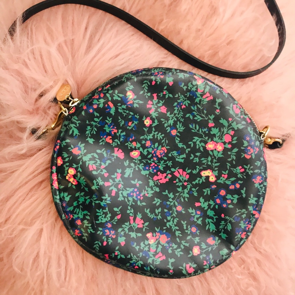 Clare V Ditsy Floral Circular Crossbody